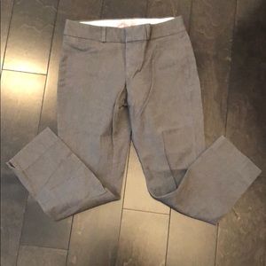 Grey banana republic crop pants